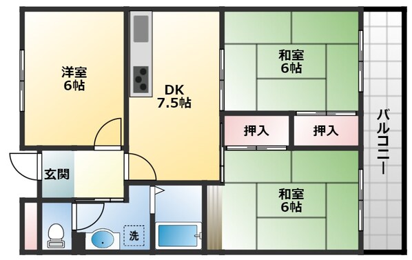 シャトーシュベルグの物件間取画像